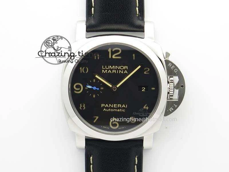 PAM1359 S ZF 1:1 Best Edition Black Dial On Black Leather Strap P Unique 8489