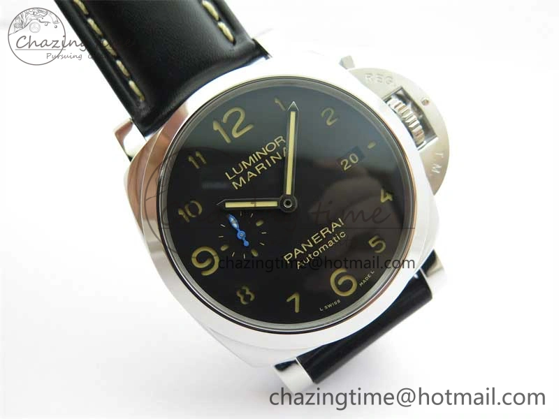 PAM1359 W TTF 1:1 Best Edition on Black Leather Strap P Flexible 8366