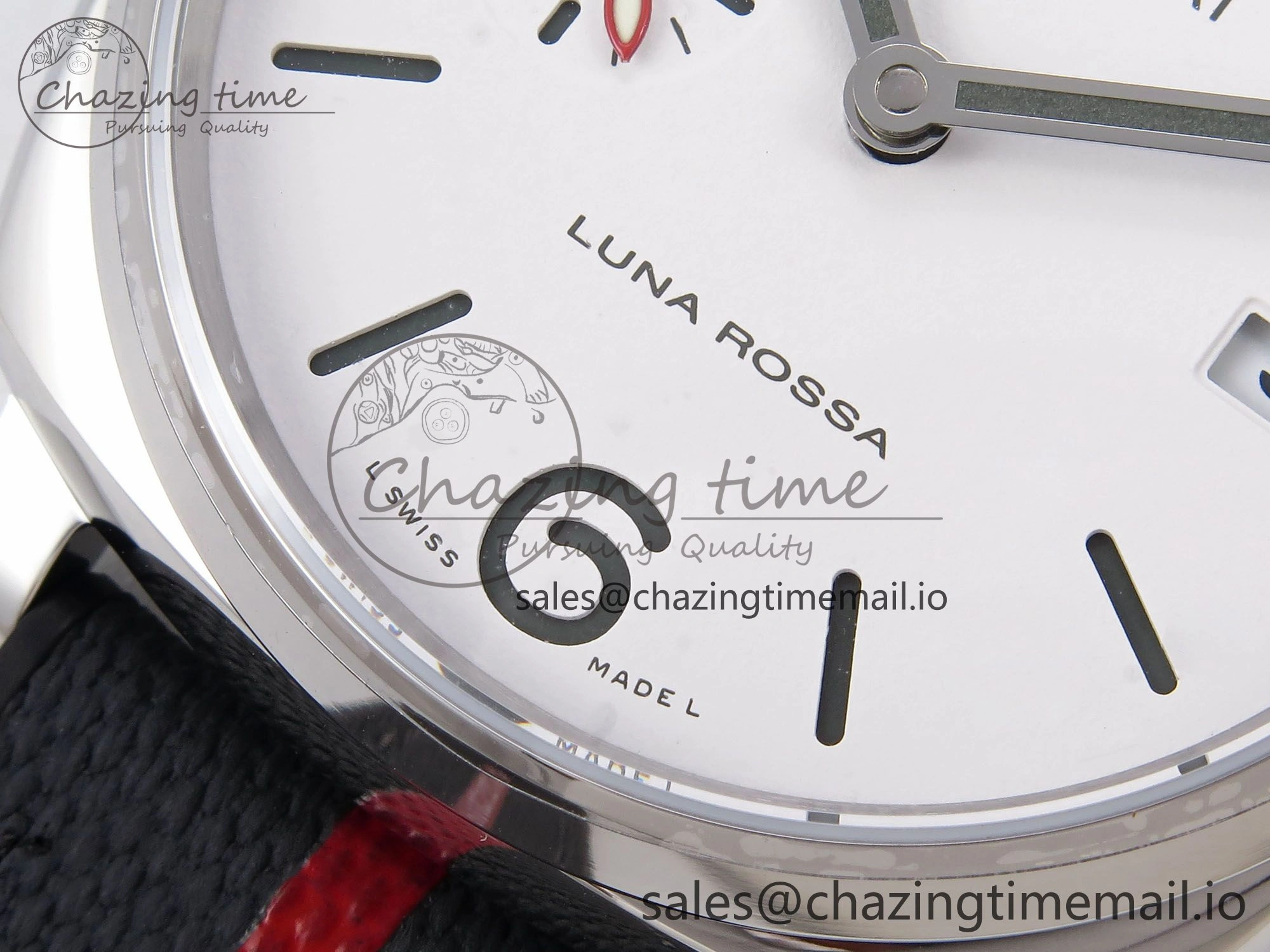 PAM1381 Luna Rossa Submersible VSF 1:1 Best Edition on Gray Fabric Strap P Modern 8300