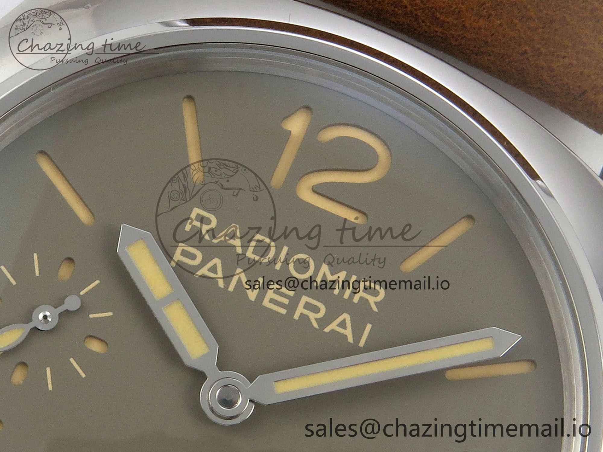 Sporty PAM1384 HWF 1:1 Best Edition Gray Dial On Brown ASSO Leather Strap A 8297