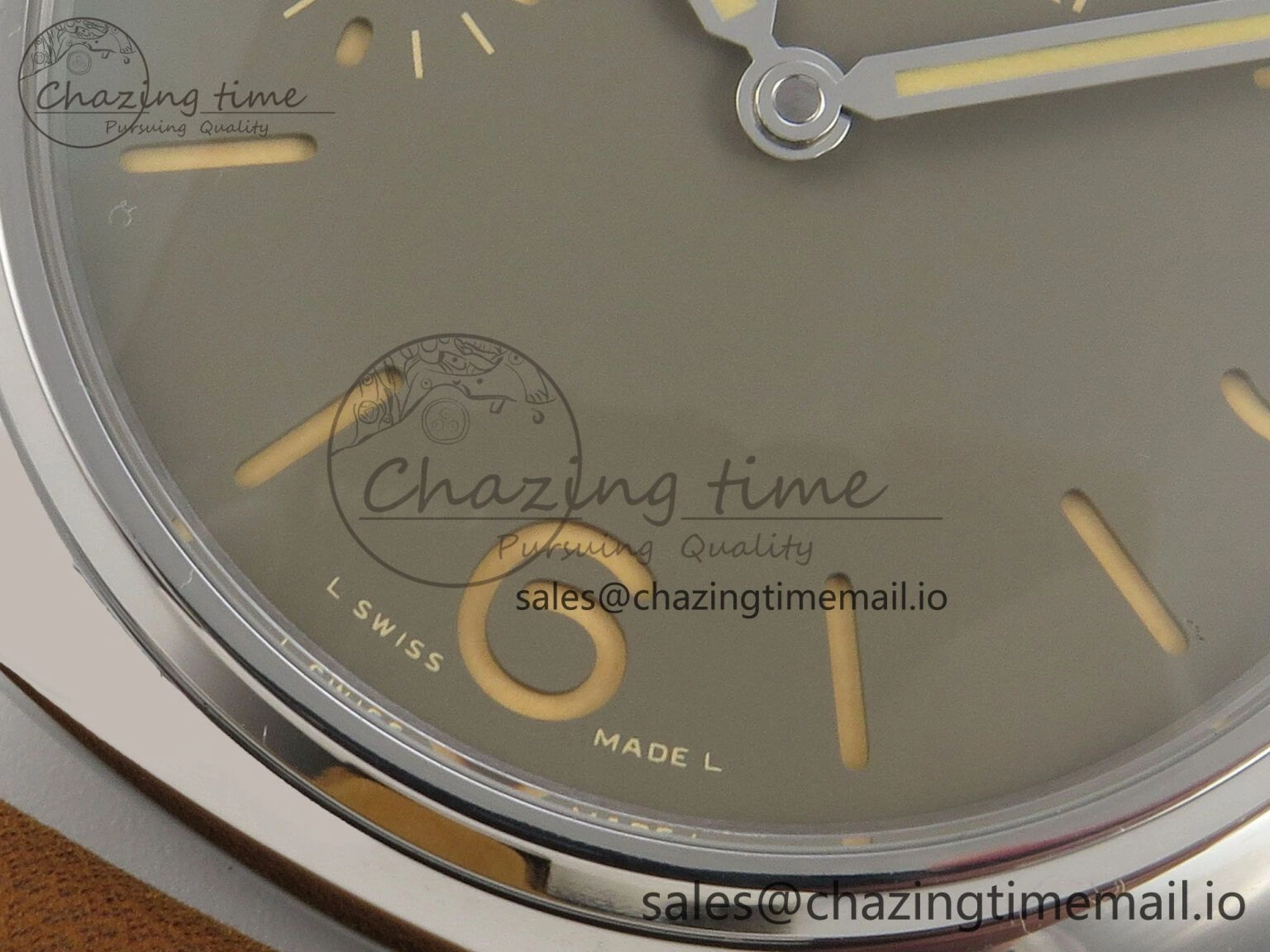 Sporty PAM1384 HWF 1:1 Best Edition Gray Dial On Brown ASSO Leather Strap A 8297
