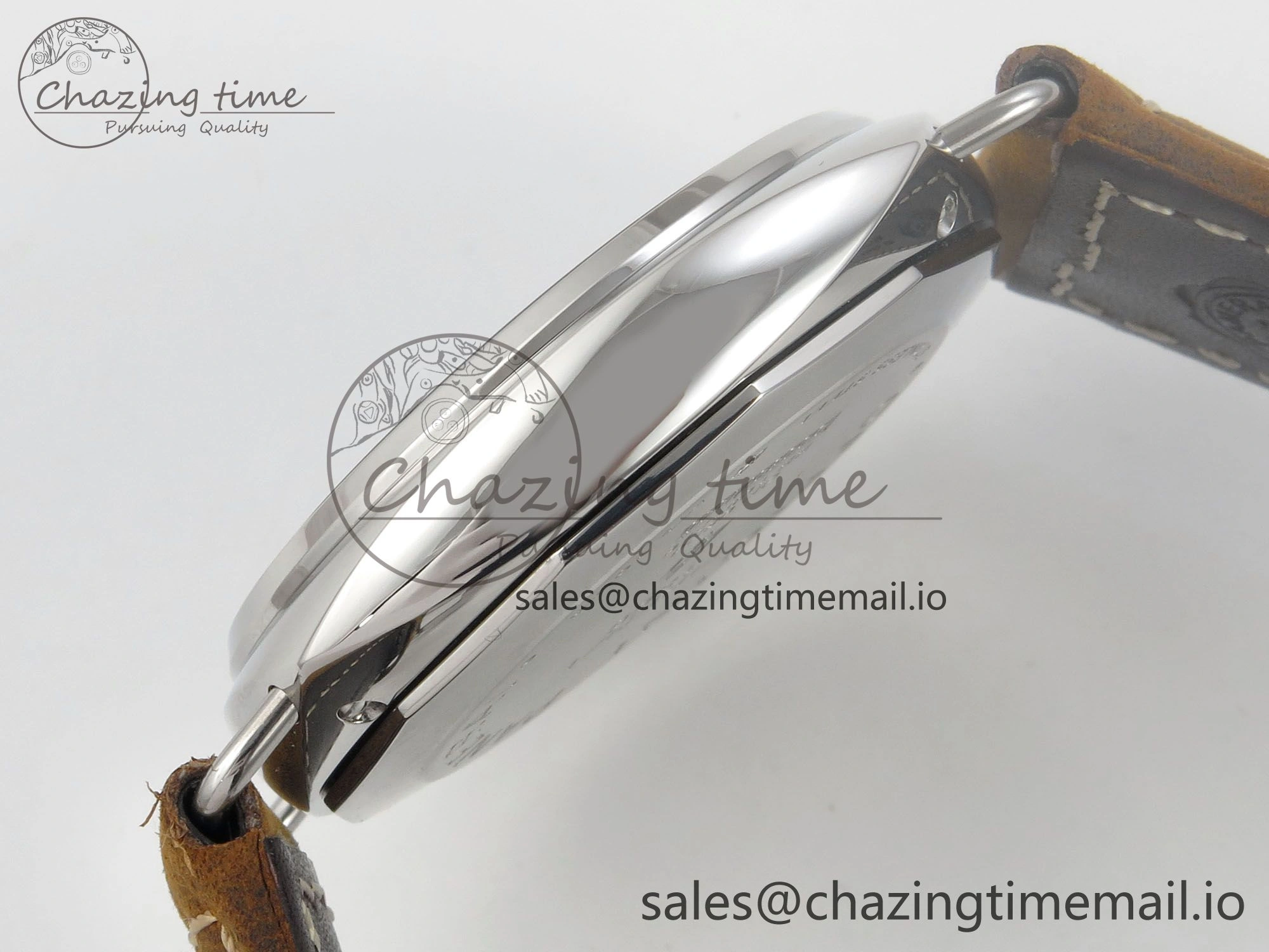 Sporty PAM1384 HWF 1:1 Best Edition Gray Dial On Brown ASSO Leather Strap A 8297
