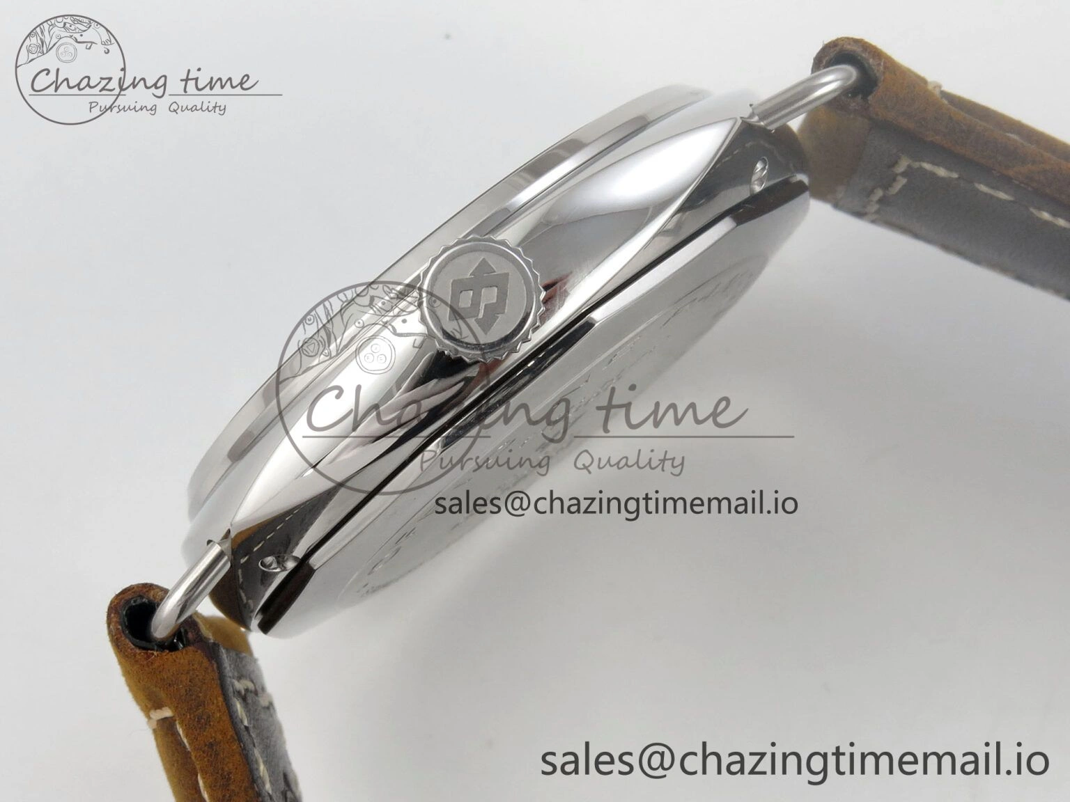 Sporty PAM1384 HWF 1:1 Best Edition Gray Dial On Brown ASSO Leather Strap A 8297