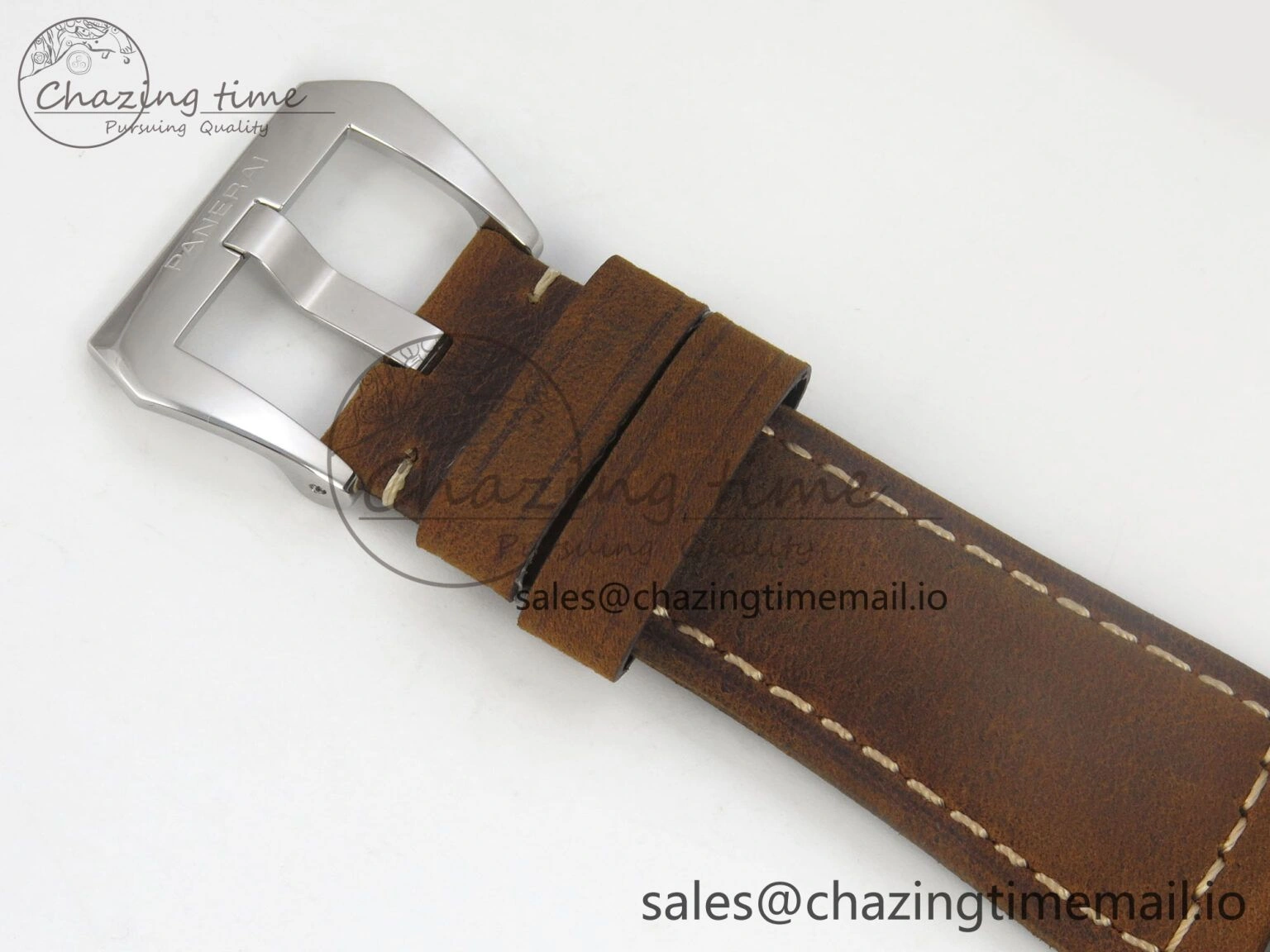 Sporty PAM1384 HWF 1:1 Best Edition Gray Dial On Brown ASSO Leather Strap A 8297