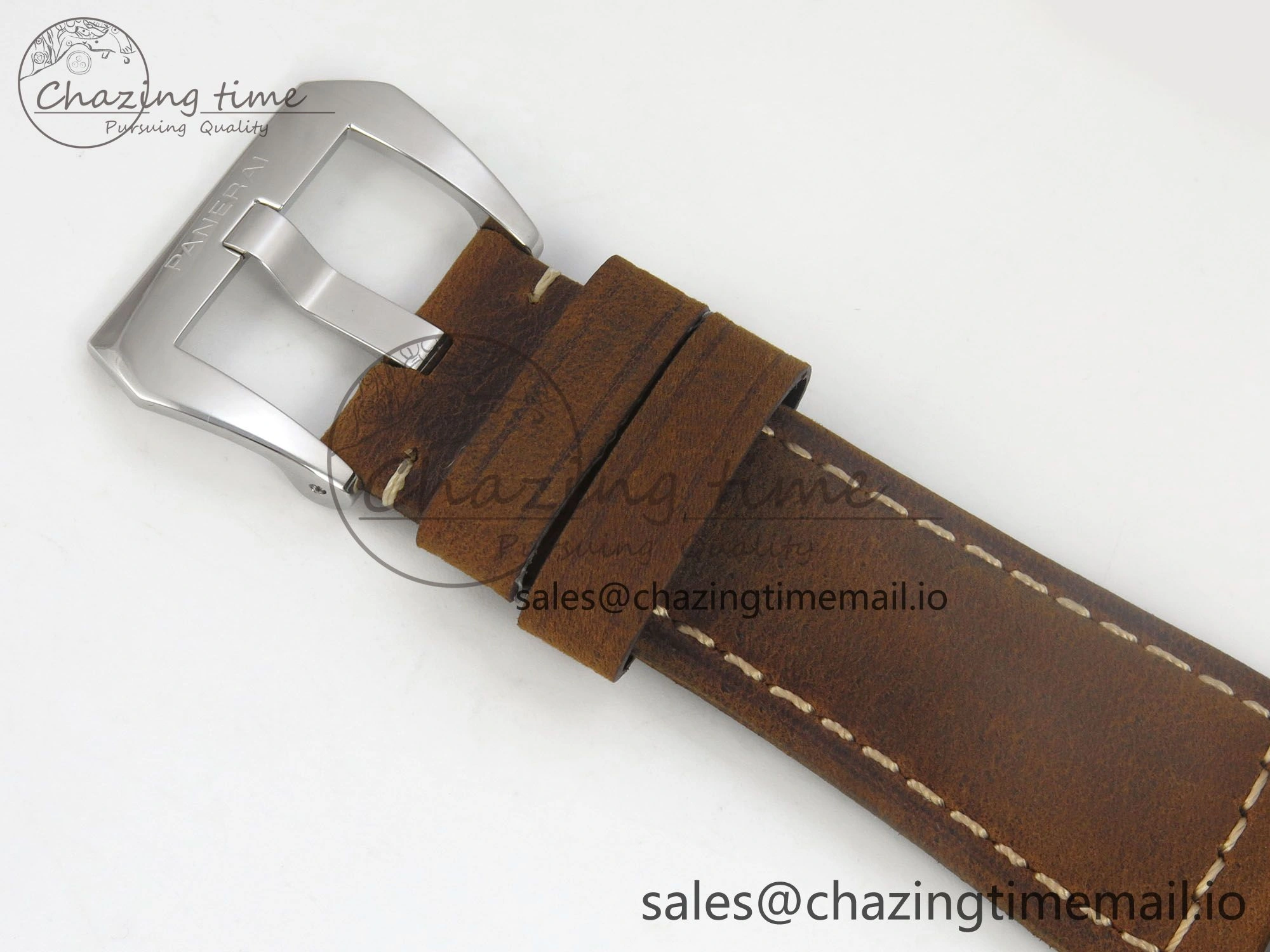 Sporty PAM1384 HWF 1:1 Best Edition Gray Dial On Brown ASSO Leather Strap A 8297