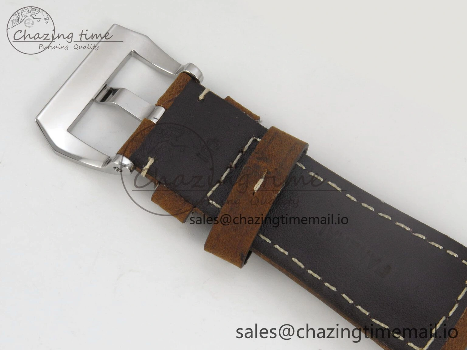 Sporty PAM1384 HWF 1:1 Best Edition Gray Dial On Brown ASSO Leather Strap A 8297