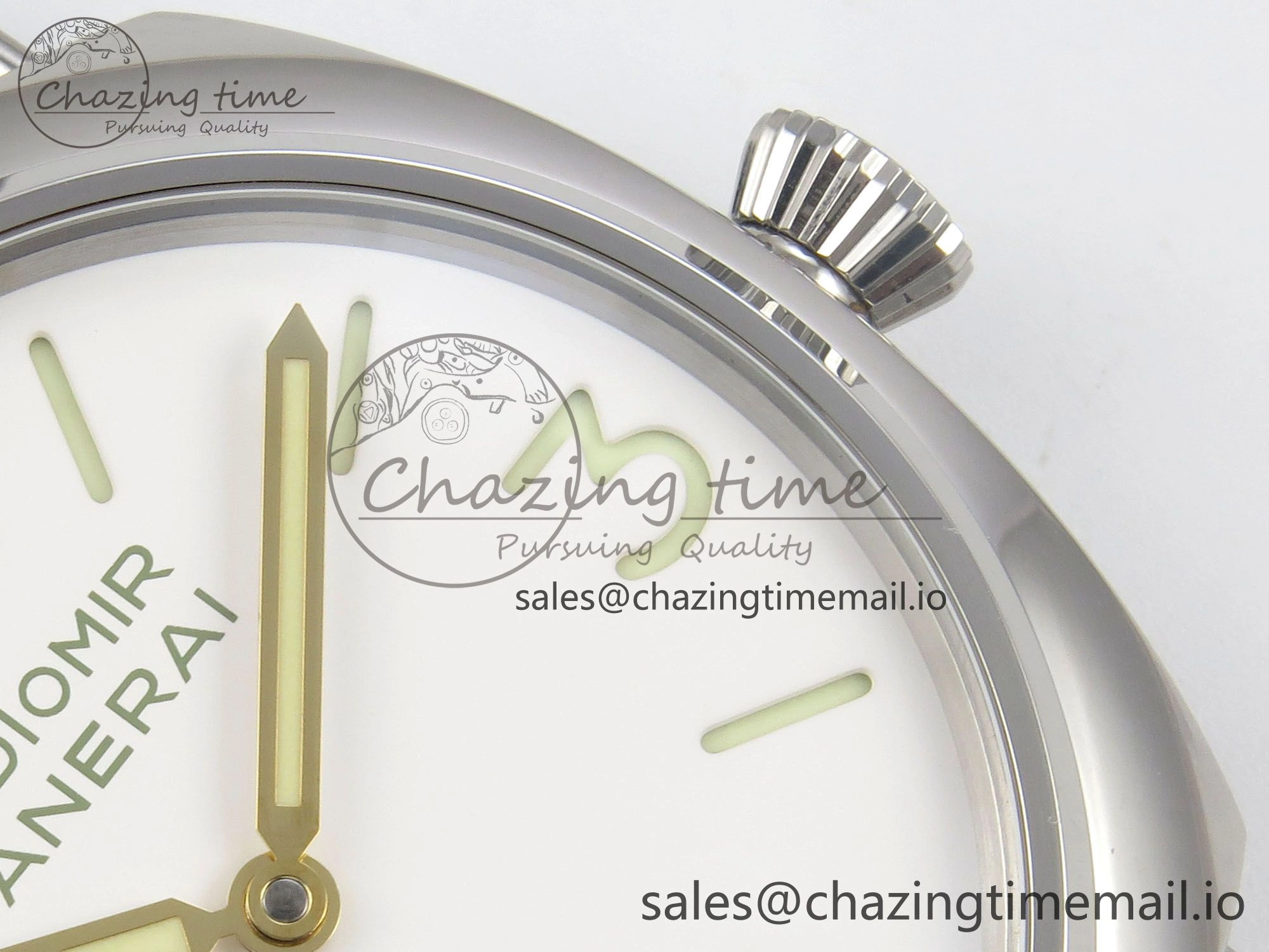 PAM1384 HWF 1:1 Best Edition White Dial On Brown ASSO Leather Strap A FreshLook 8298