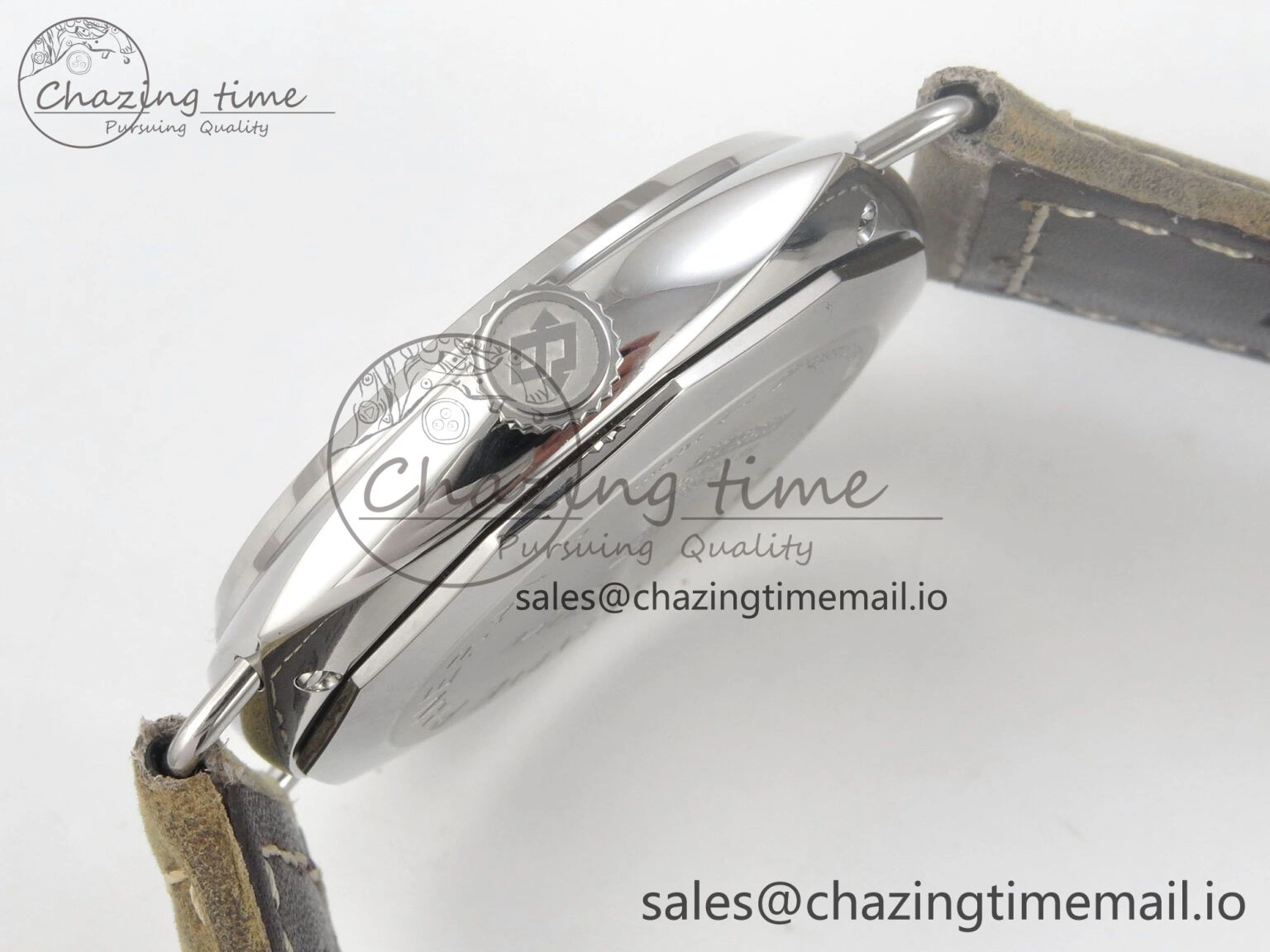 PAM1384 HWF 1:1 Best Edition White Dial On Brown ASSO Leather Strap A FreshLook 8298