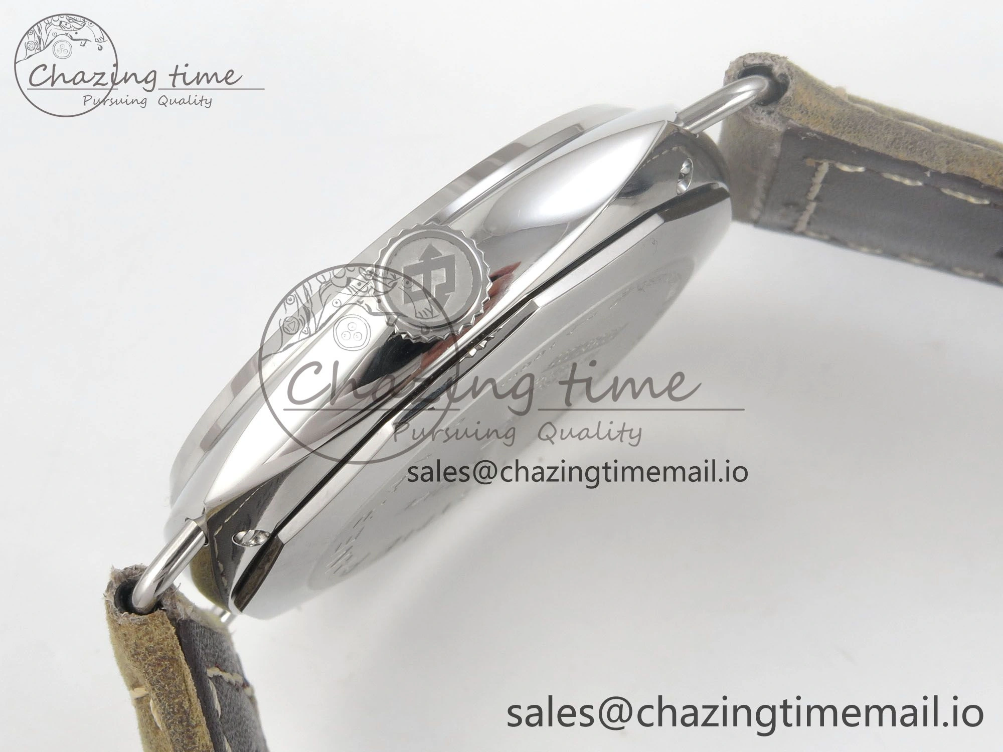 PAM1384 HWF 1:1 Best Edition White Dial On Brown ASSO Leather Strap A FreshLook 8298