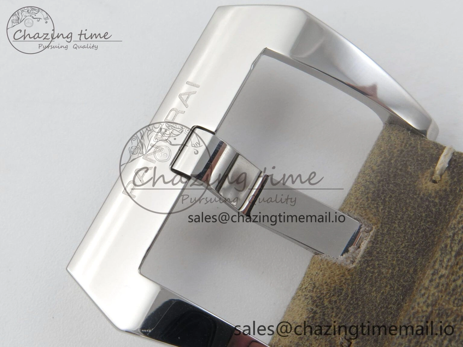 PAM1384 HWF 1:1 Best Edition White Dial On Brown ASSO Leather Strap A FreshLook 8298