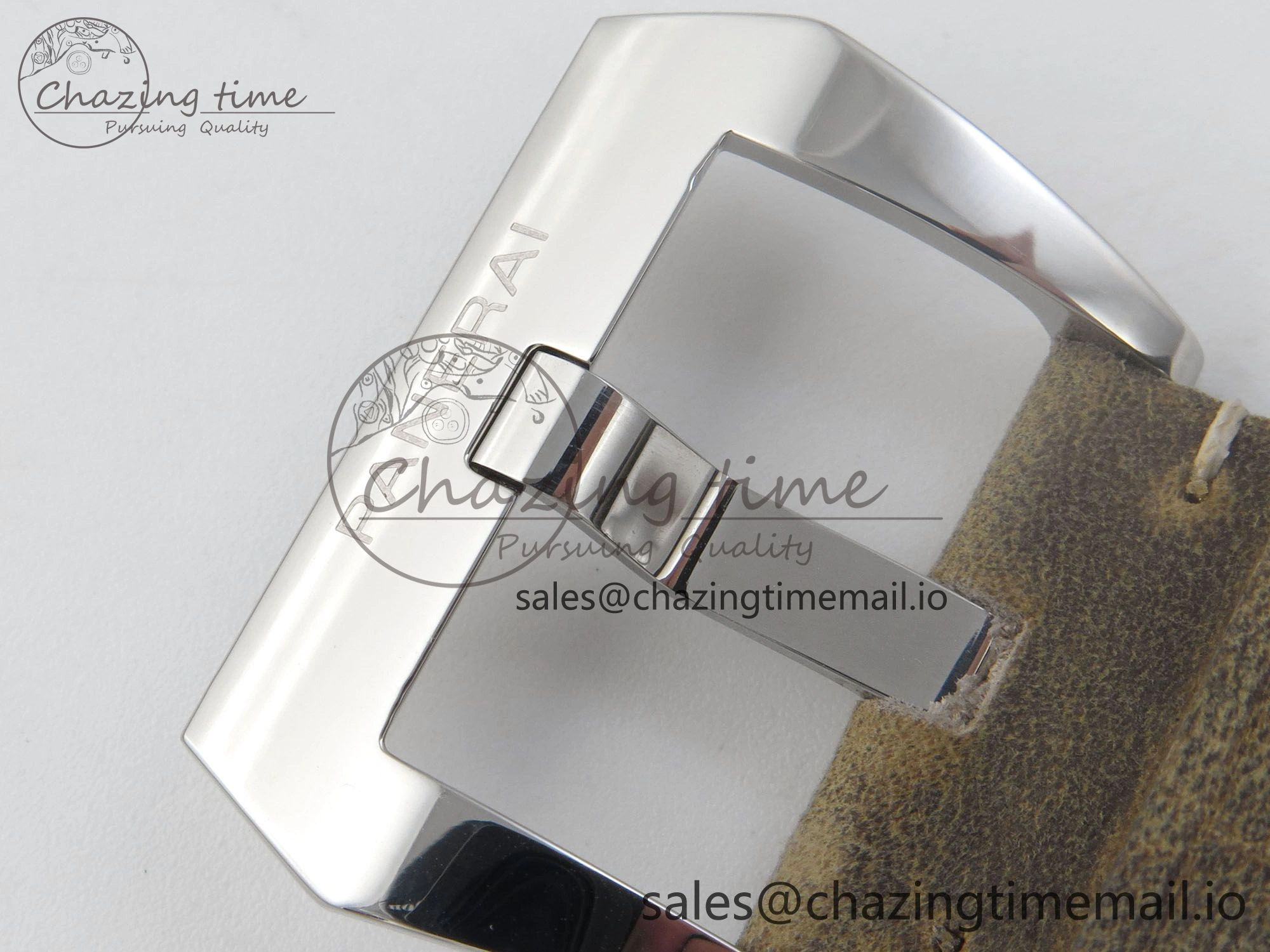 PAM1384 HWF 1:1 Best Edition White Dial On Brown ASSO Leather Strap A FreshLook 8298