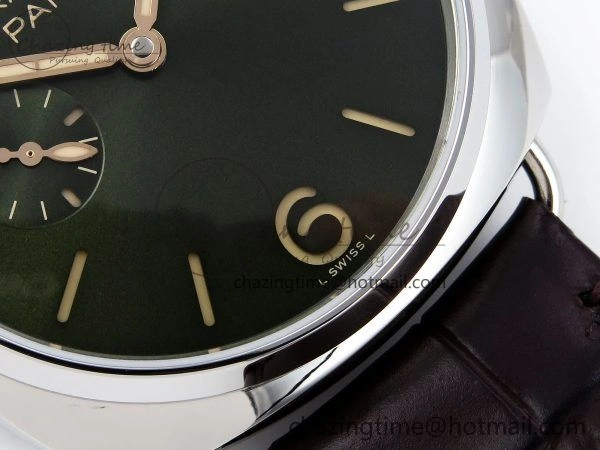 PAM1386 Radiomir 40mm VSF 1:1 Best Edition Green Dial on Brown Leather Strap P Neat 8315