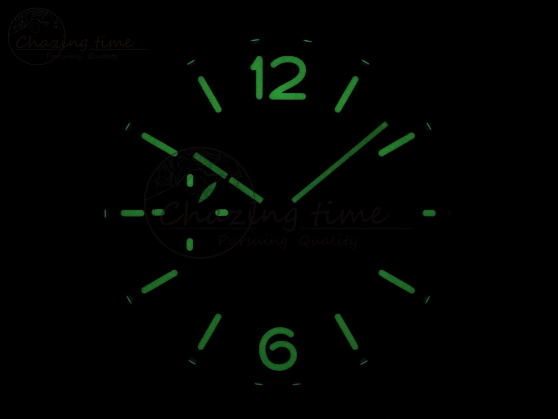 Fashionable PAM1386 Y Radiomir TTF 1:1 Best Edition Green Dial on Brown Leather Strap P 8320