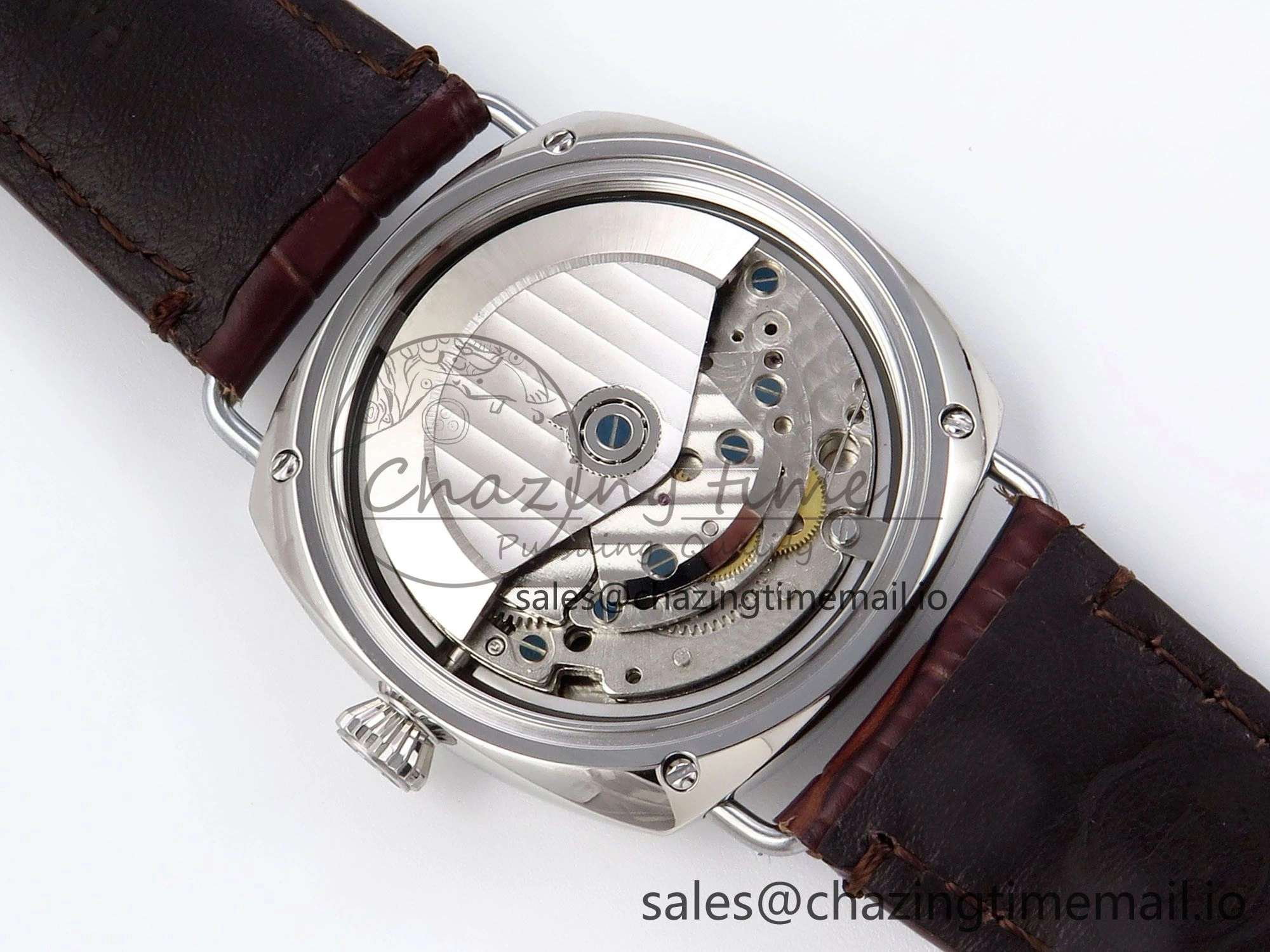 Fashionable PAM1386 Y Radiomir TTF 1:1 Best Edition Green Dial on Brown Leather Strap P 8320