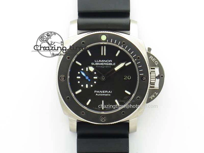 Trendsetting PAM1389 Q SF Best Edition on Black Dial On Black Rubber Strap P9010 Clone 8466