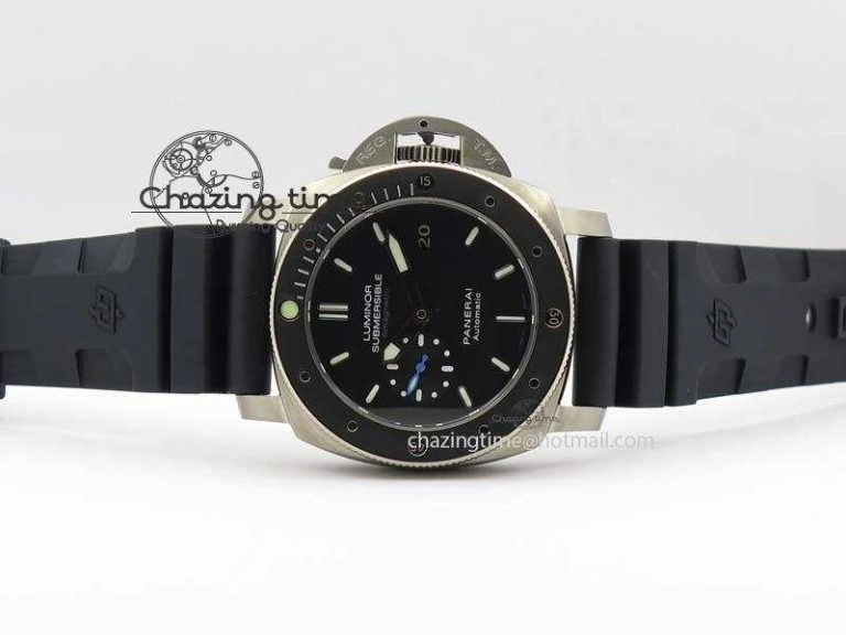 Trendsetting PAM1389 Q SF Best Edition on Black Dial On Black Rubber Strap P9010 Clone 8466