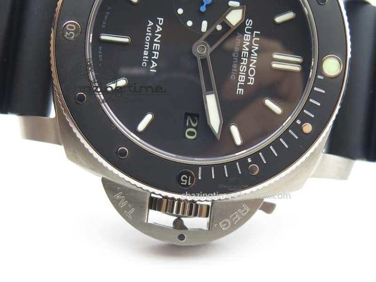 Trendsetting PAM1389 Q SF Best Edition on Black Dial On Black Rubber Strap P9010 Clone 8466