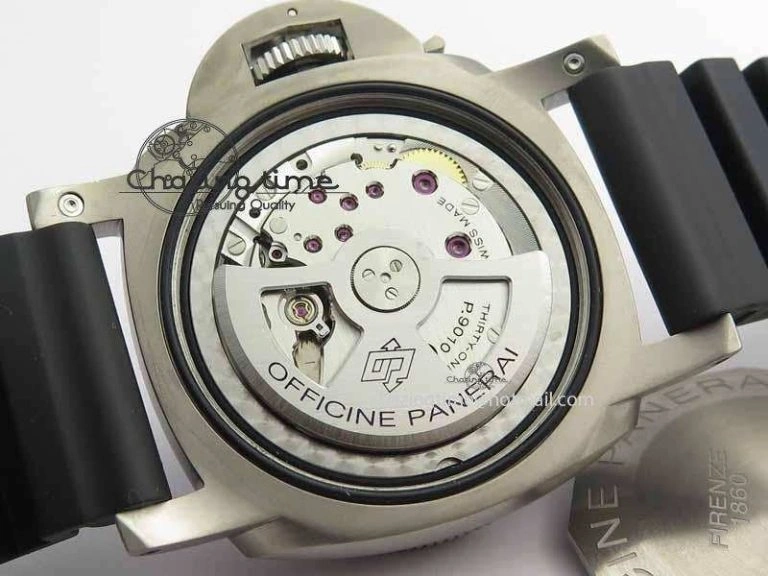 PAM1389 Titanium Lite XF Best Edition Black Dial On Black Rubber Strap P. Durable 8451