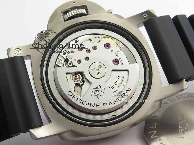 PAM1389 Titanium Lite XF Best Edition Black Dial On Black Rubber Strap P. Durable 8451