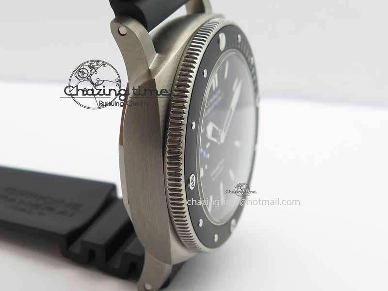 PAM1389 Titanium Lite XF Best Edition Black Dial On Black Rubber Strap P. Durable 8451