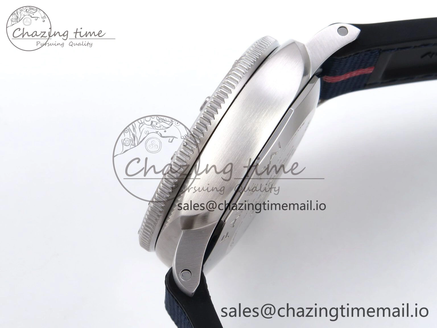 Trendsetting PAM1391 Luna Rossa Submersible VSF 1:1 Best Edition on Blue Fabric Strap P 8304