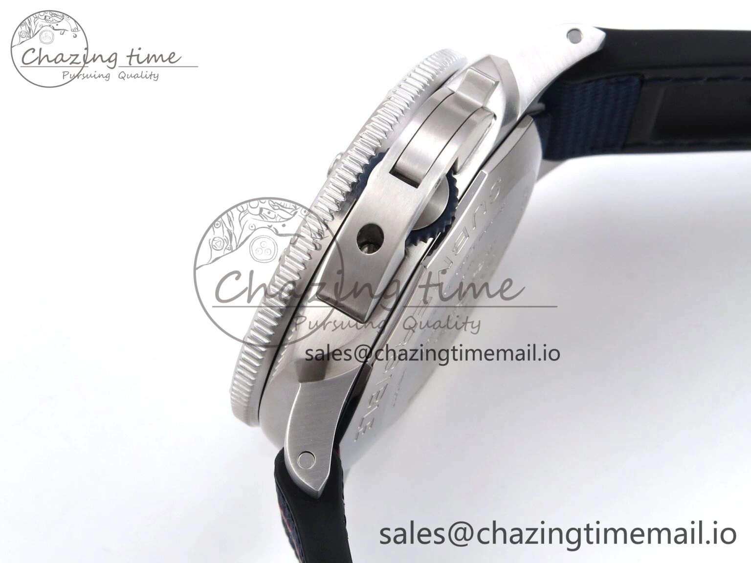 Trendsetting PAM1391 Luna Rossa Submersible VSF 1:1 Best Edition on Blue Fabric Strap P 8304