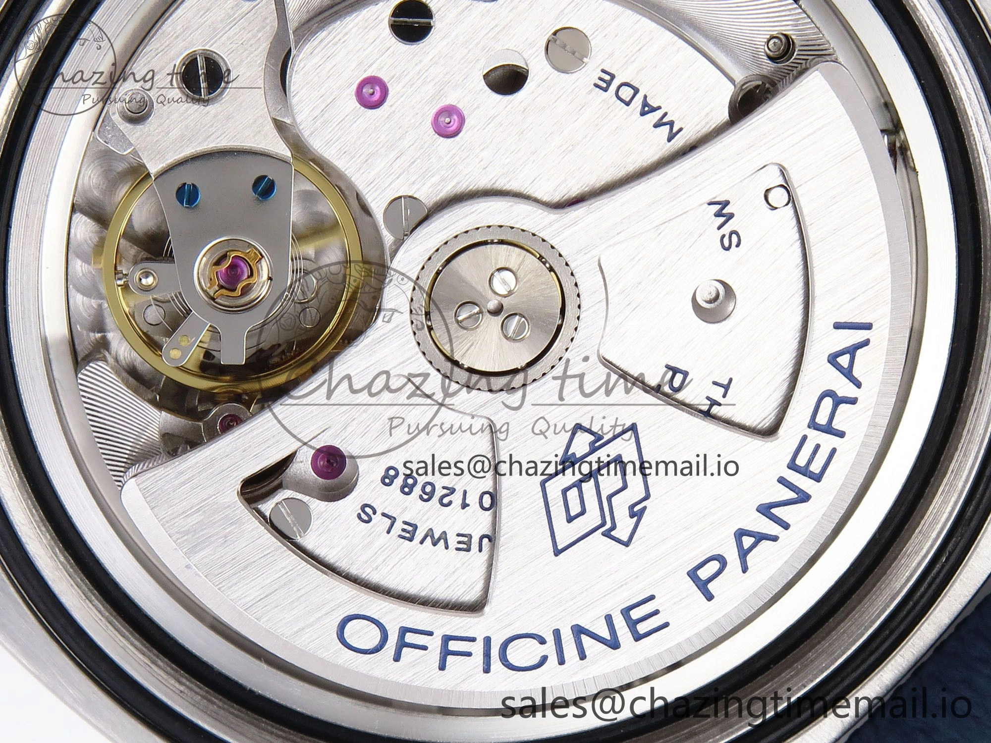 Trendsetting PAM1391 Luna Rossa Submersible VSF 1:1 Best Edition on Blue Fabric Strap P 8304