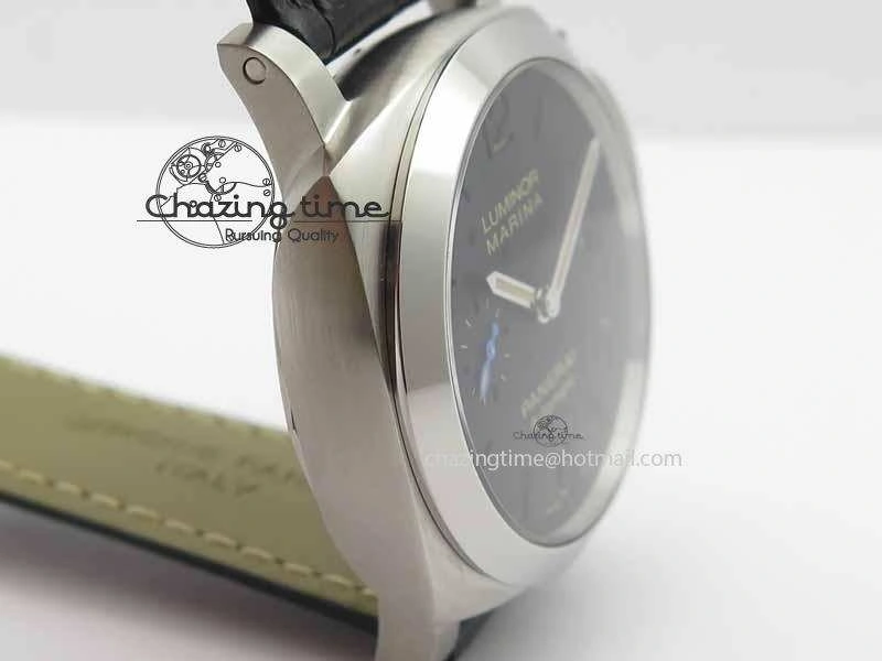 Contemporary PAM1392 S ZF 1:1 Best Edition Black Dial On Black Leather Strap P 8456