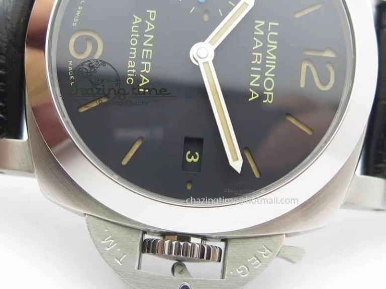 Contemporary PAM1392 S ZF 1:1 Best Edition Black Dial On Black Leather Strap P 8456