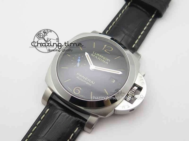 Contemporary PAM1392 S ZF 1:1 Best Edition Black Dial On Black Leather Strap P 8456