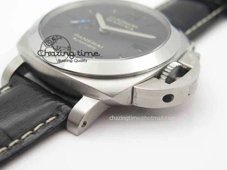 Contemporary PAM1392 S ZF 1:1 Best Edition Black Dial On Black Leather Strap P 8456