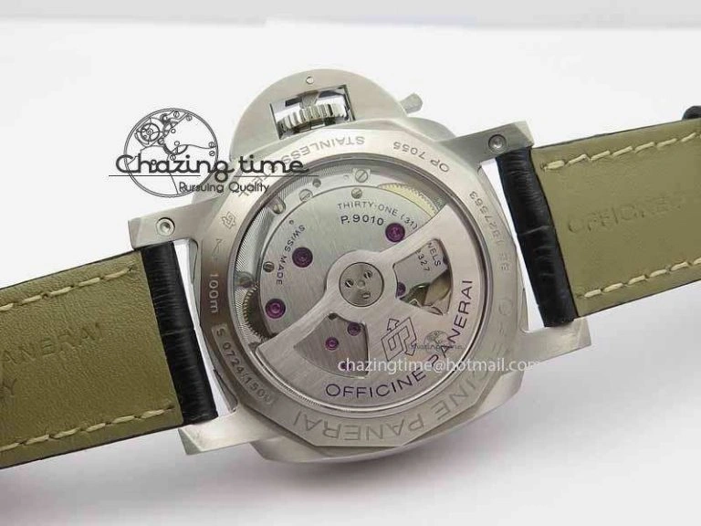 Contemporary PAM1392 S ZF 1:1 Best Edition Black Dial On Black Leather Strap P 8456