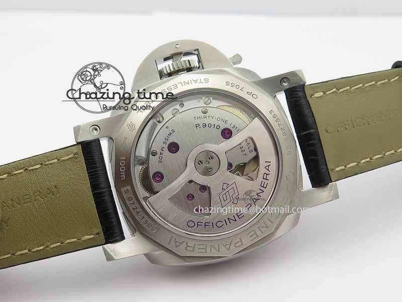 Contemporary PAM1392 S ZF 1:1 Best Edition Black Dial On Black Leather Strap P 8456