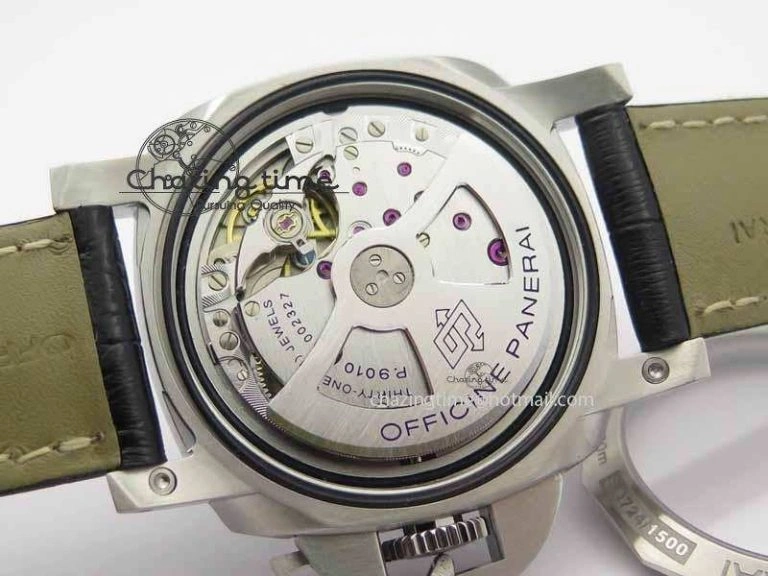 Contemporary PAM1392 S ZF 1:1 Best Edition Black Dial On Black Leather Strap P 8456