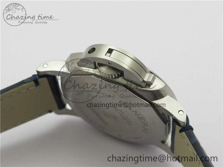 PAM1393 VSF 1:1 Best Edition Blue Dial on Leather Strap P.9010 Clone ModernLook 8377