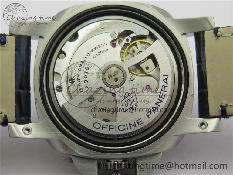 PAM1393 VSF 1:1 Best Edition Blue Dial on Leather Strap P.9010 Clone ModernLook 8377