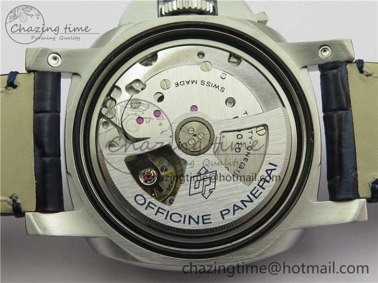 PAM1393 VSF 1:1 Best Edition Blue Dial on Leather Strap P.9010 Clone ModernLook 8377