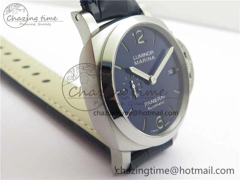 PAM1393 VSF 1:1 Best Edition Blue Dial on Leather Strap P.9010 Clone ModernLook 8377