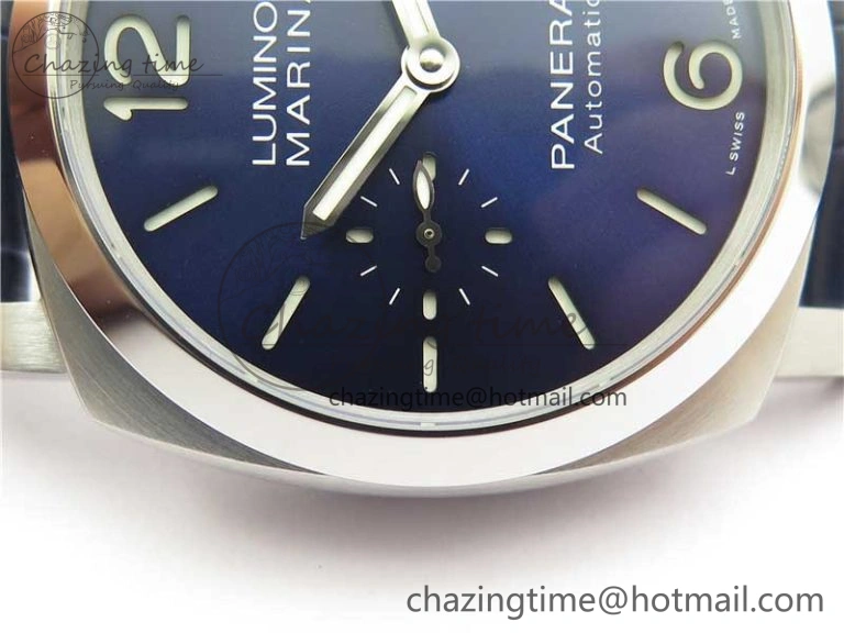 PAM1393 VSF 1:1 Best Edition Blue Dial on Leather Strap P.9010 Clone ModernLook 8377
