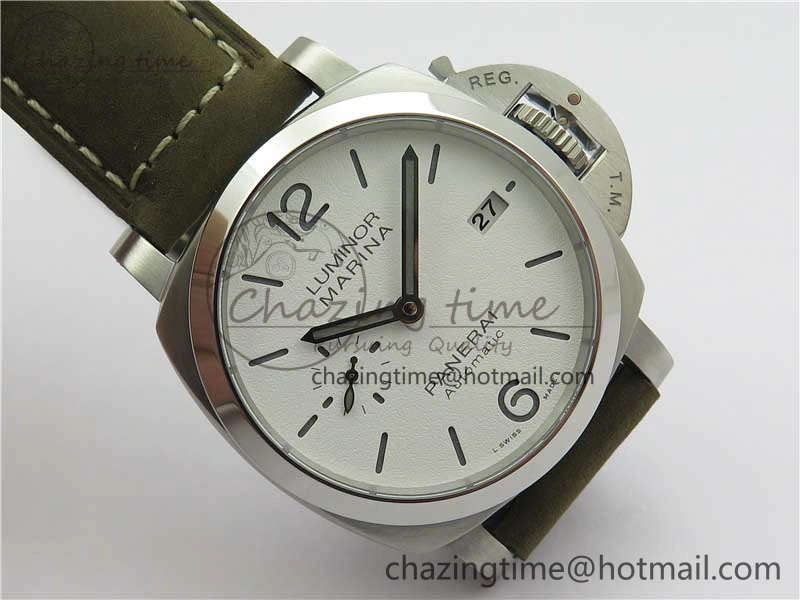 Elegant PAM1394 VSF 1:1 Best Edition White Dial on Brown Asso Strap P.9010 Clone 8378