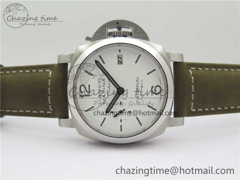 Elegant PAM1394 VSF 1:1 Best Edition White Dial on Brown Asso Strap P.9010 Clone 8378
