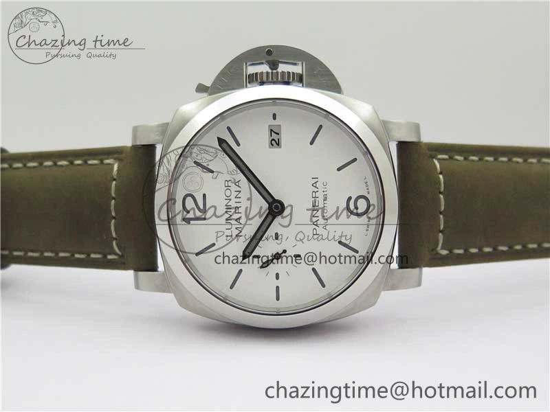 Elegant PAM1394 VSF 1:1 Best Edition White Dial on Brown Asso Strap P.9010 Clone 8378