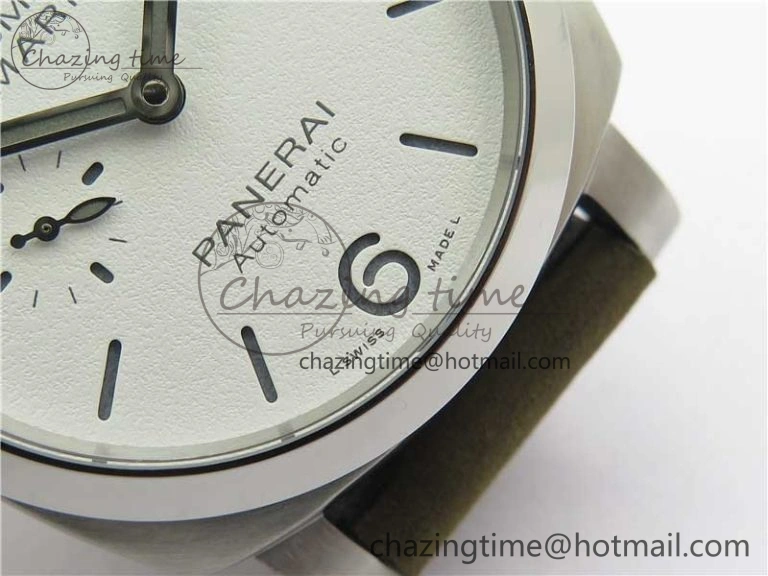 Elegant PAM1394 VSF 1:1 Best Edition White Dial on Brown Asso Strap P.9010 Clone 8378