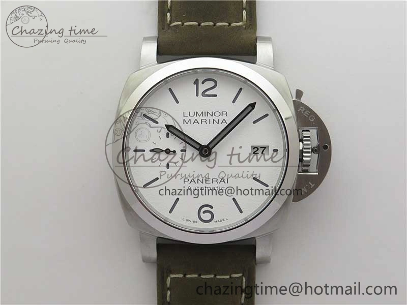 Elegant PAM1394 VSF 1:1 Best Edition White Dial on Brown Asso Strap P.9010 Clone 8378