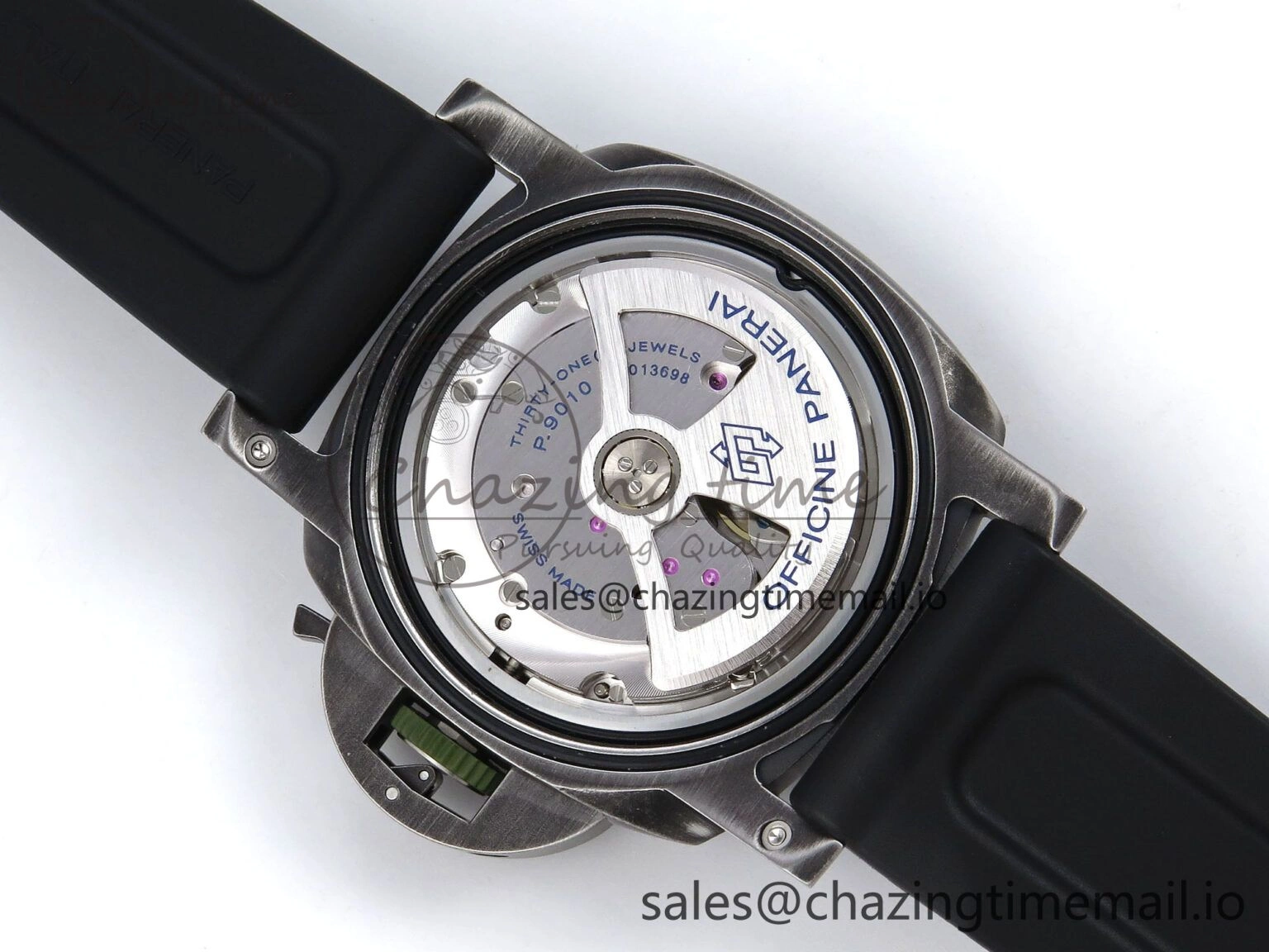 MoistureWicking PAM1412 Navy SEALs VSF 1:1 Best Edition Iron Gray Dial on Rubber Strap P.9010 Clone 8307