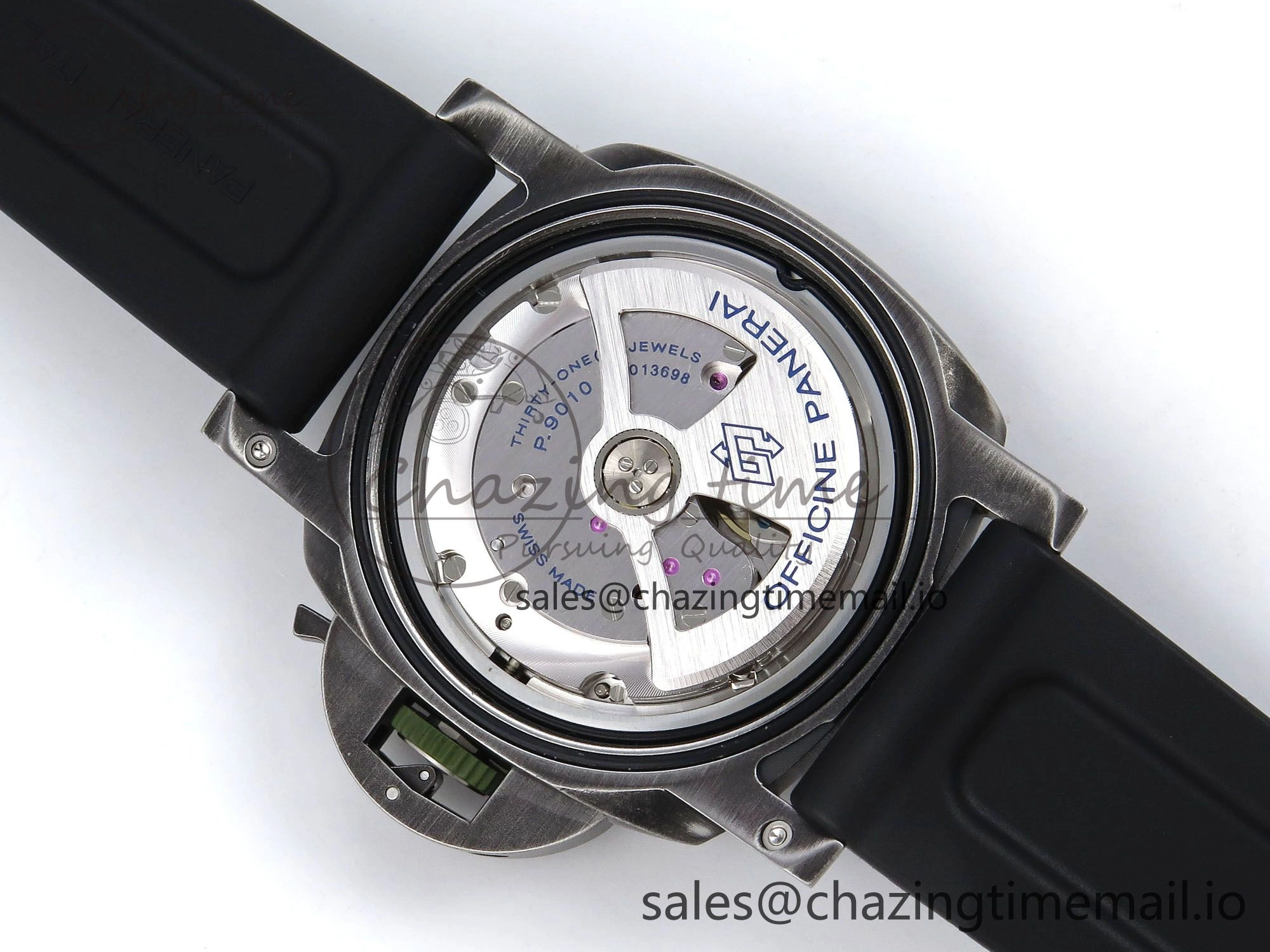 MoistureWicking PAM1412 Navy SEALs VSF 1:1 Best Edition Iron Gray Dial on Rubber Strap P.9010 Clone 8307