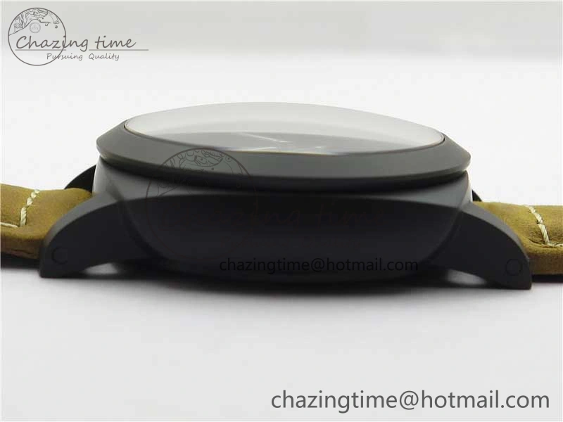 OdorResistant PAM1441 U VSF 1:1 Best Edition Black Dial on Brown Asso Strap P.9011 Super Clone 8387