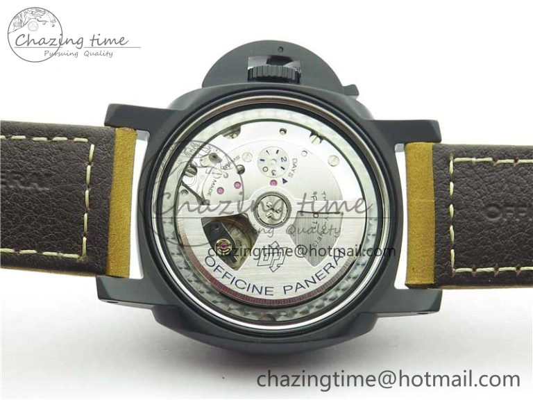 OdorResistant PAM1441 U VSF 1:1 Best Edition Black Dial on Brown Asso Strap P.9011 Super Clone 8387