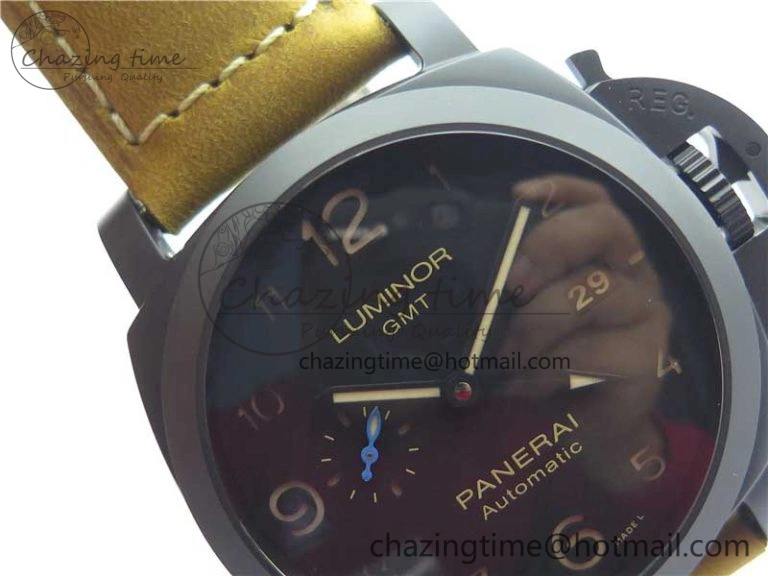 OdorResistant PAM1441 U VSF 1:1 Best Edition Black Dial on Brown Asso Strap P.9011 Super Clone 8387