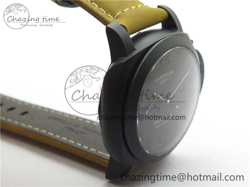 OdorResistant PAM1441 U VSF 1:1 Best Edition Black Dial on Brown Asso Strap P.9011 Super Clone 8387
